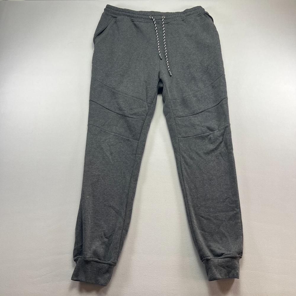 Zoo York Sweatpants Mens XL Charcoal Gray Fleece Drawstring Waist High Rise